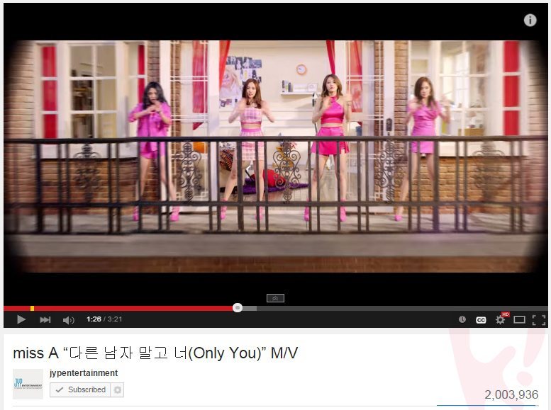 Miss A S Only You Mv Breaks 2 Million Views In 31 Hours