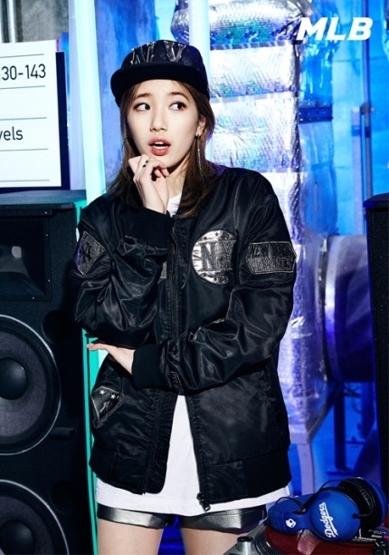 Suzy shows off her sporty side for MLB S/S 2015