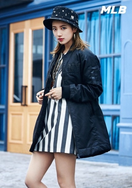 Suzy shows off her sporty side for MLB S/S 2015