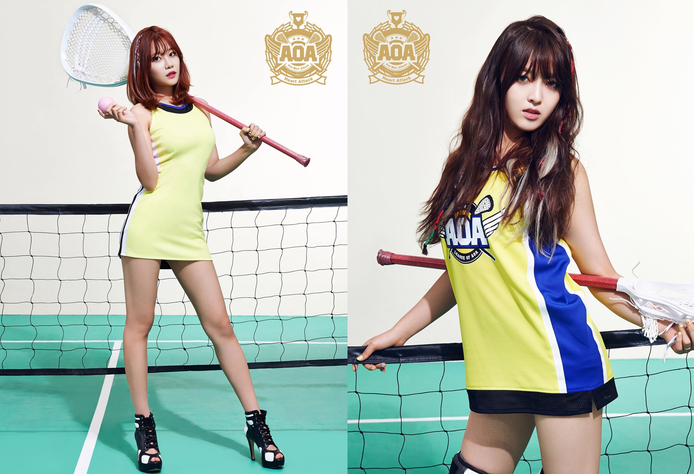 AOA Releases Individual Heart Attack Photo Teasers For Yuna And Chanmi.