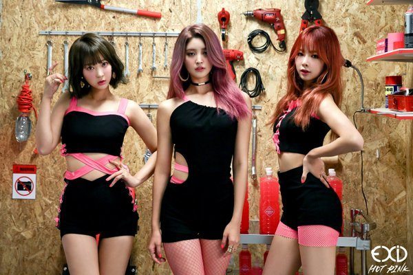 EXID unveils their "Hot Pink" skull single album cover and ...