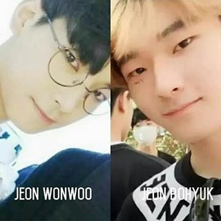 Image: SEVENTEEN Wonwoo and his brother Bohyuk / Instiz