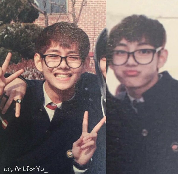 BTS Fans Claim V Was Even Better Looking In High School, After ...