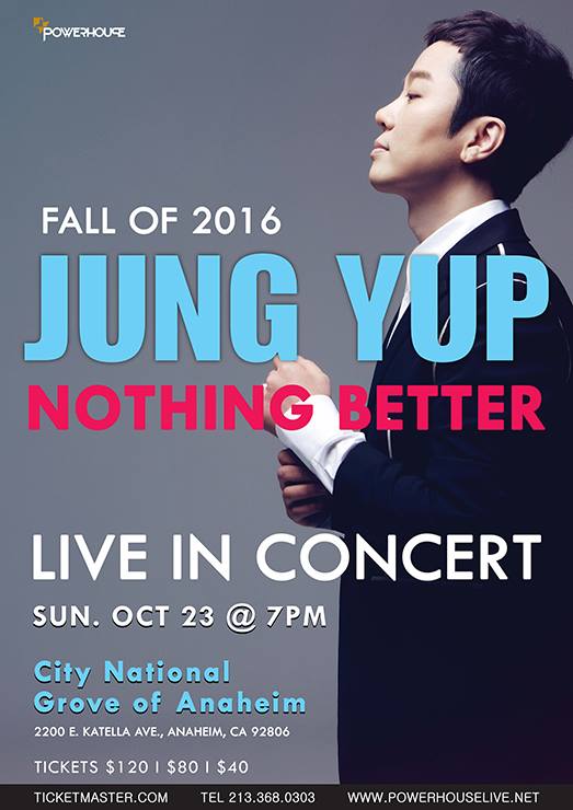 Image; Jung Yup "Nothing Better" concert in LA / POWERHOUSE LIVE