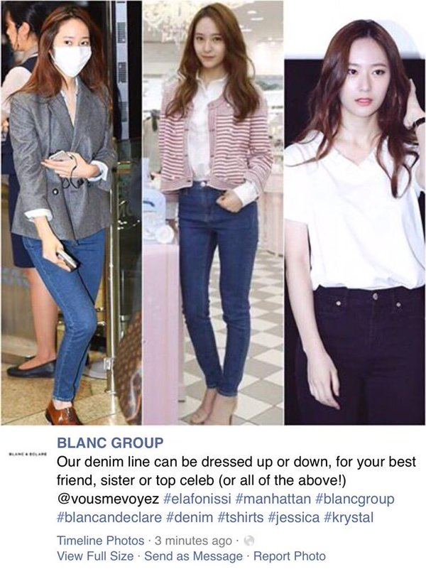 Jessica And Krystal Show Off Their Blanc Eclare Matching Outfits At The Airport Koreaboo