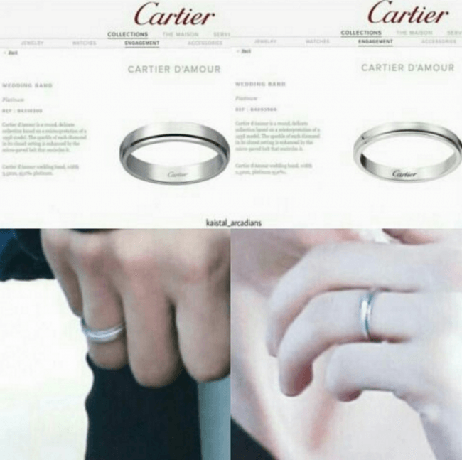 cartier rings for couple