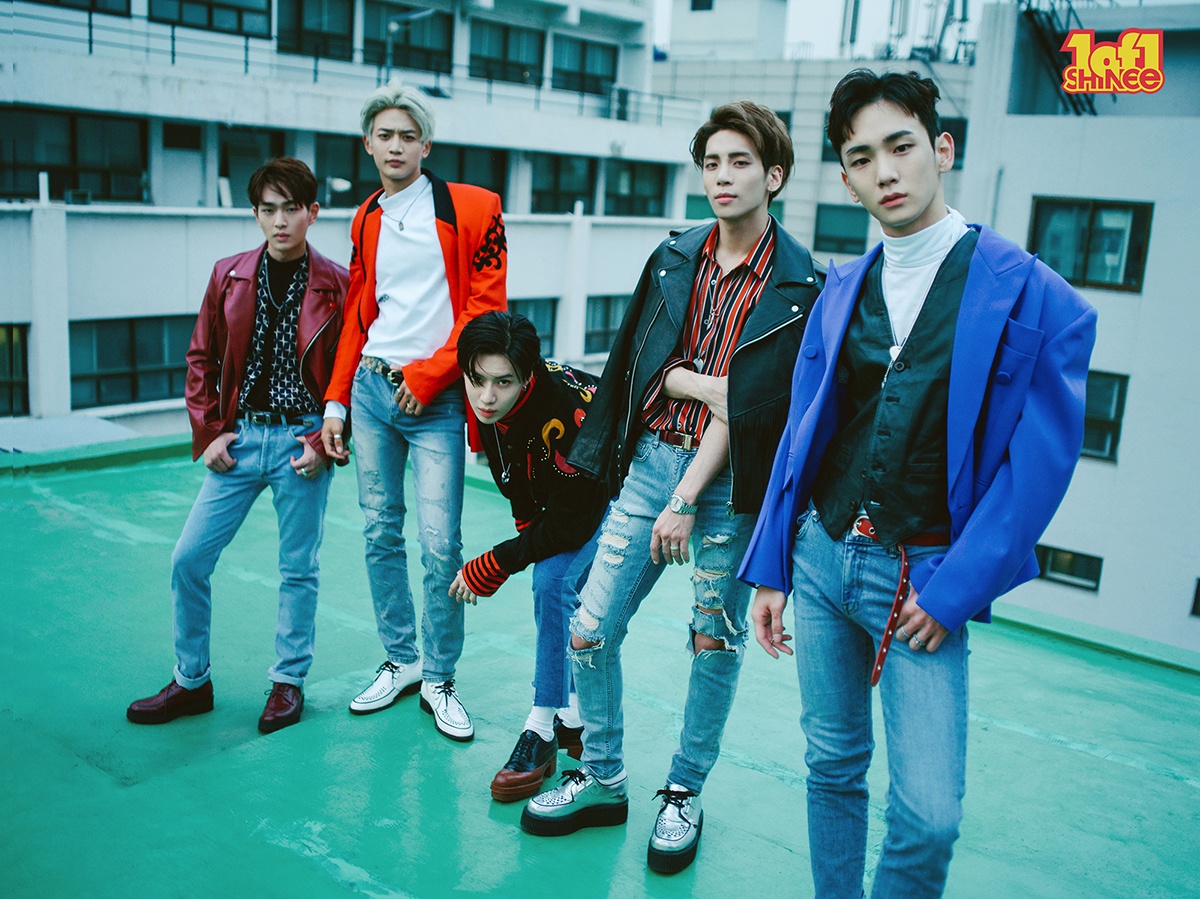 SHINee group photo for album "1 of 1" / Image Source: SM Entertainment