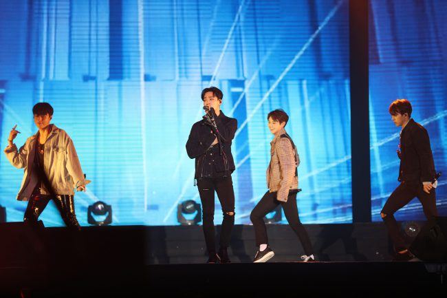 Image: BEAST performing at Beautiful Night Special Fan Meeting in Hong Kong 2016  / Freez Ltd and Cube Entertainment