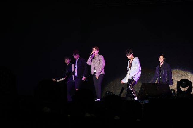 Image: BEAST performing at Beautiful Night Special Fan Meeting in Hong Kong 2016 / Freez Ltd and Cube Entertainment