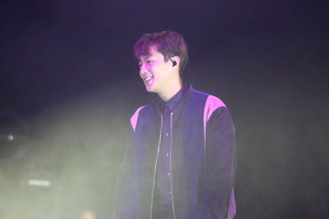 Image: Doojoon performing at Beautiful Night Special Fan Meeting in Hong Kong 2016  / Freez Ltd and Cube Entertainment