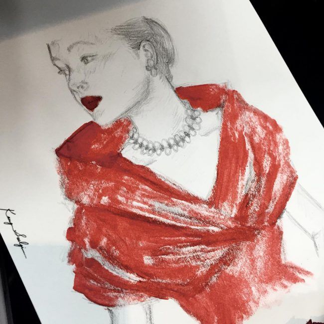 Red Velvet's Seulgi shares a drawing created with her makeup kit with fans on Instagram / Image Source: Red Velvet's Instagram (redvelvet.smtown)
