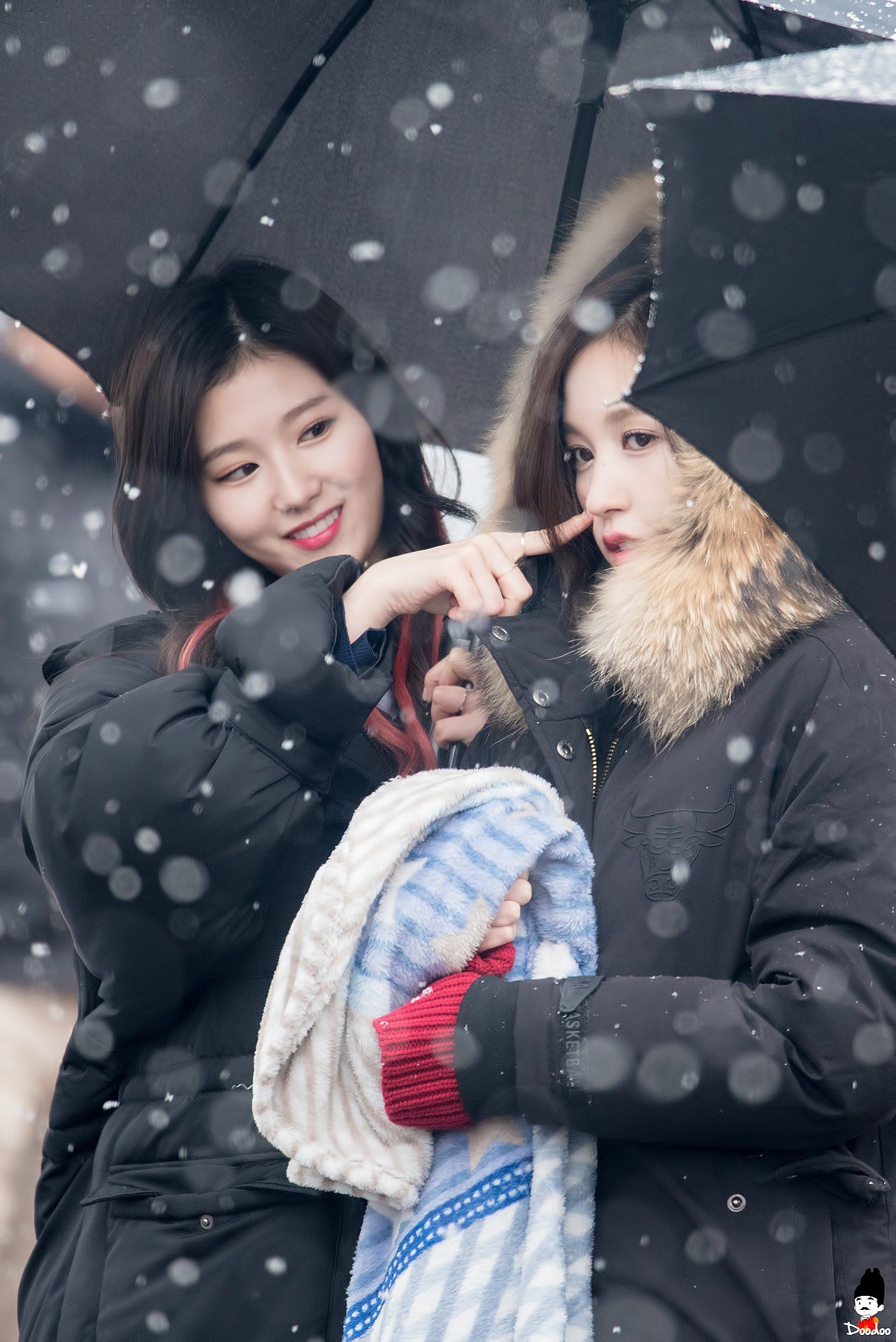 Fans Capture Heartwarming Photos Of Twice During Korea S First Snowfall Koreaboo