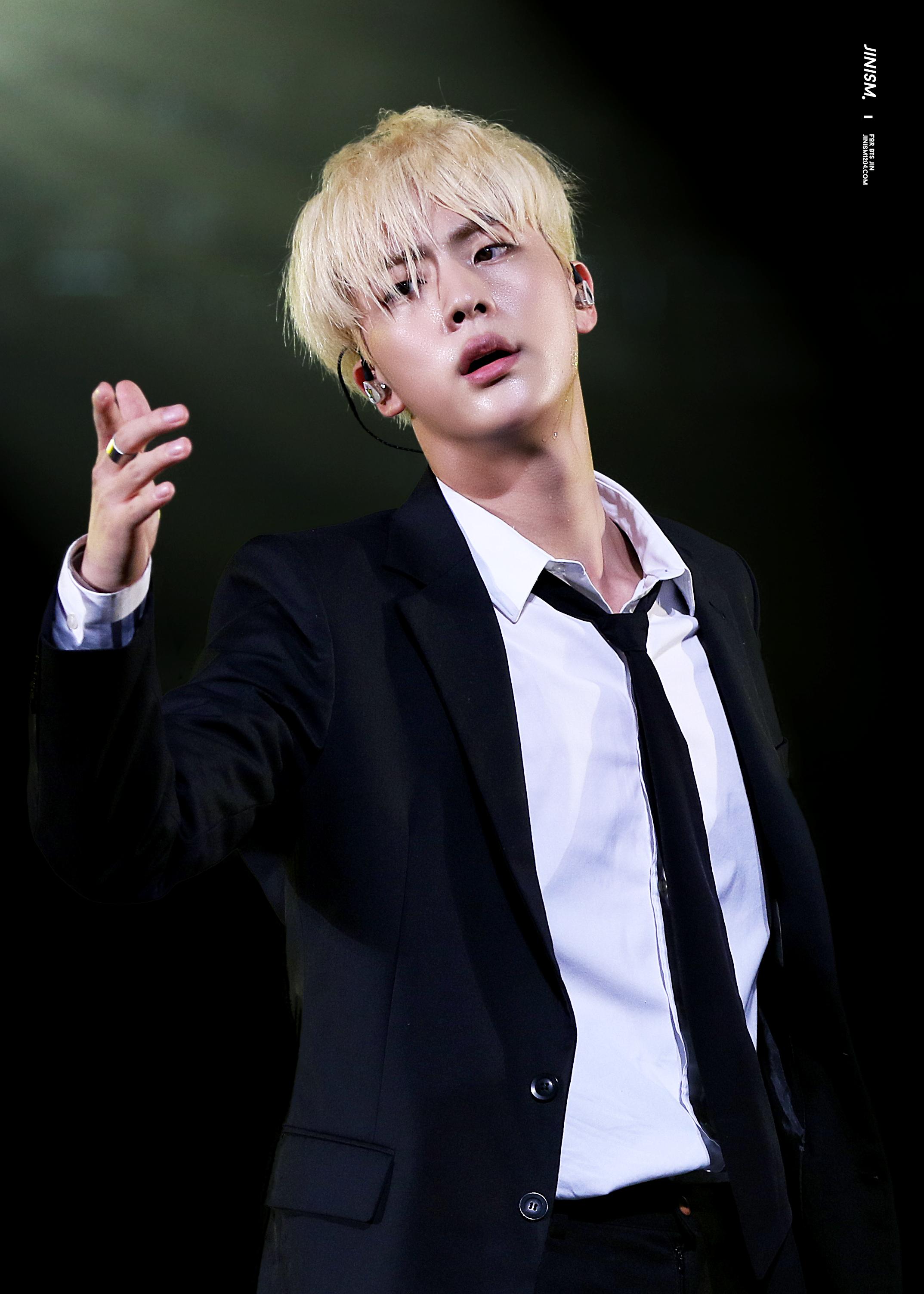 Jin shocked everyone when we suddenly went blonde earlier this year / Source: Jinism