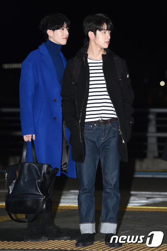 Looking classy alongside GOT7 member Jinyoung