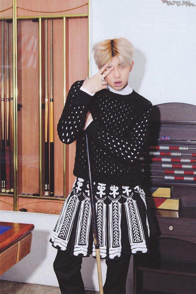 bts rm skirt