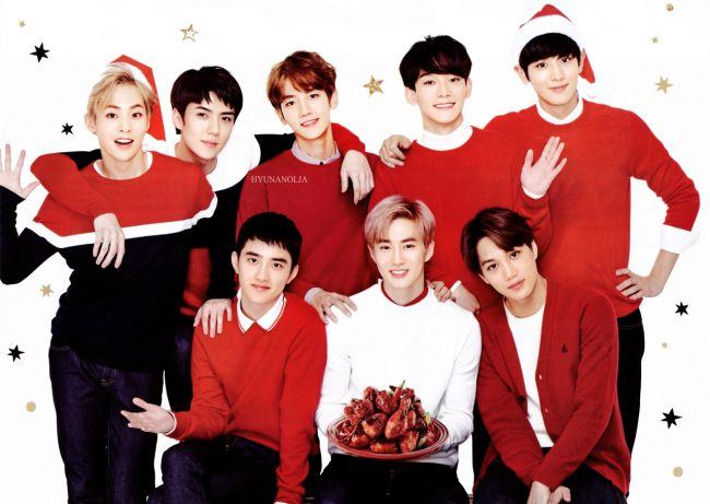 Ringing in the holidays with these cuties is always fun! / Source: Daily EXO