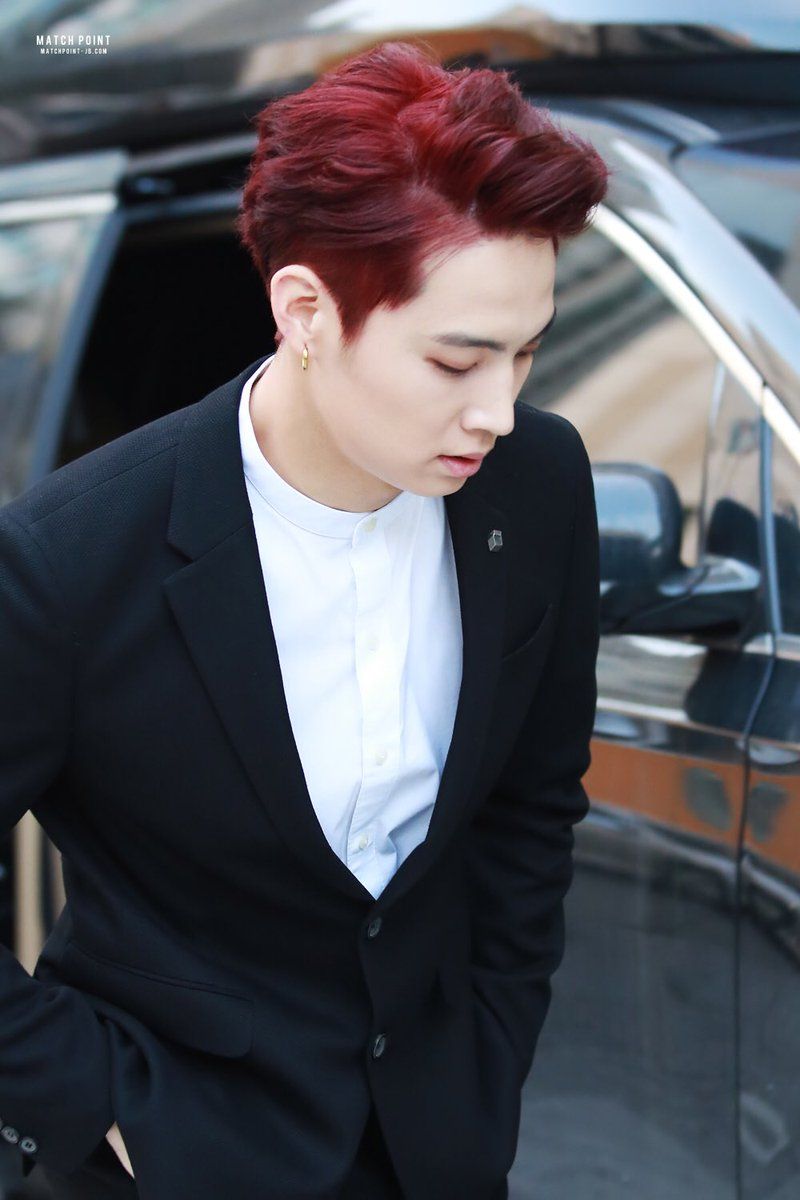 JB's new red hair color