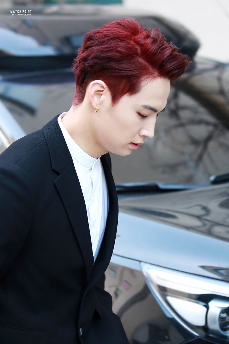 JB's new red hair color