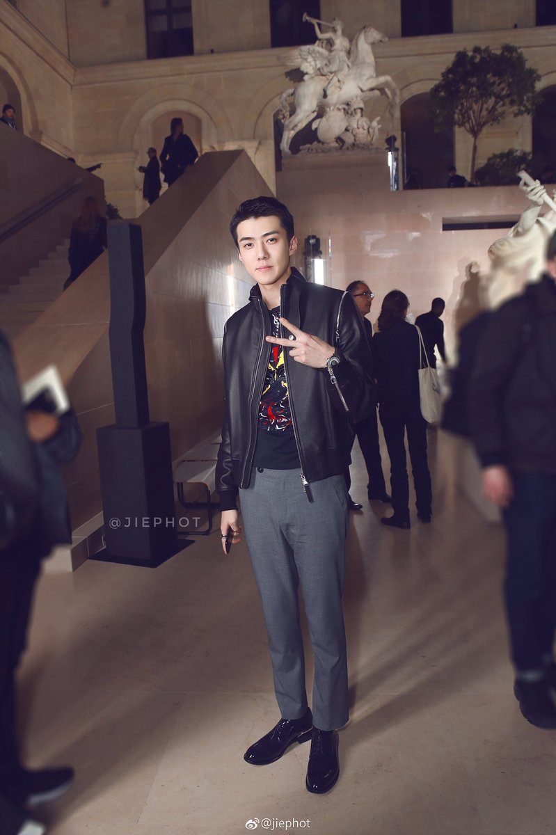 EXO Member Sehun at Louis Vuitton's Fall 2017 Runway Show