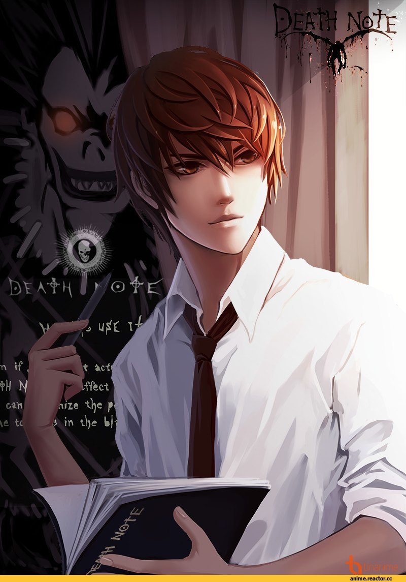 Male cartoon character Light Yagami Ryuk Misa Amane Death Note L black  Hair manga png  PNGEgg