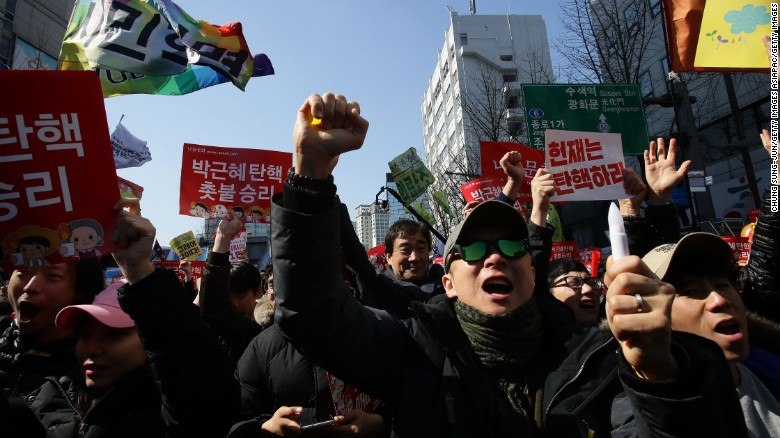 The Whole City Of Seoul Partied In The Streets After President Park Was ...