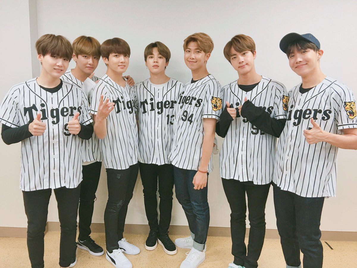 bts baseball jersey