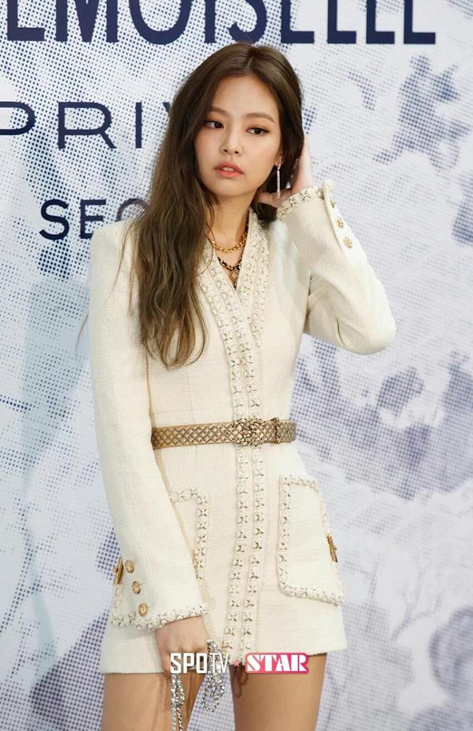 jennie white chanel dress