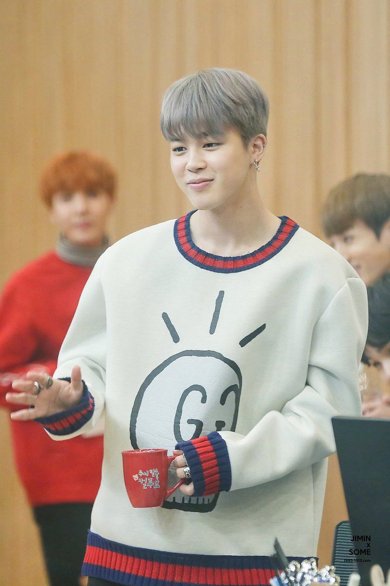 What is the brand worn by Park Jimin having nomad written on it