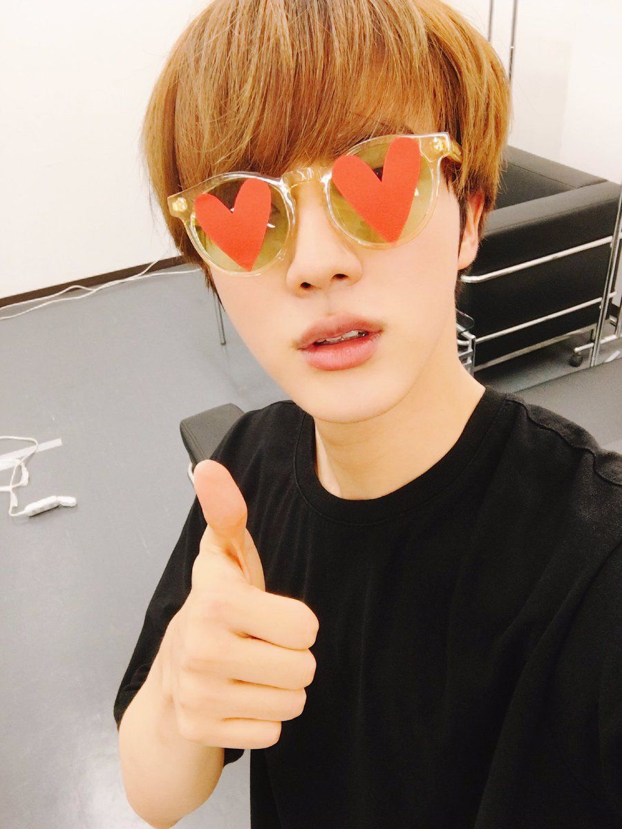 BTS Jin Spotted Staring At Rap Monster With Hearts In His Eyes ...