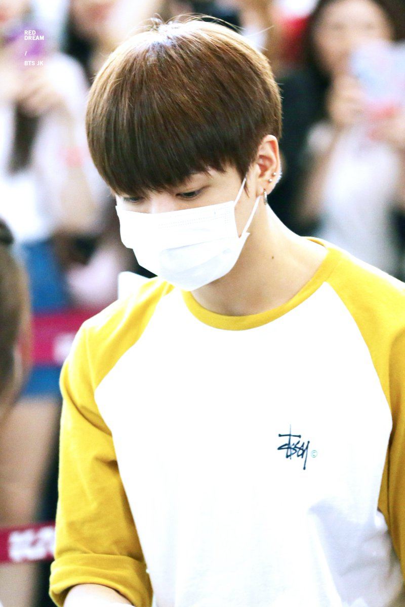 jungkook in white tshirt