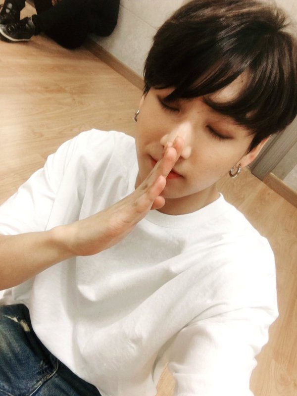 jungkook in white tshirt