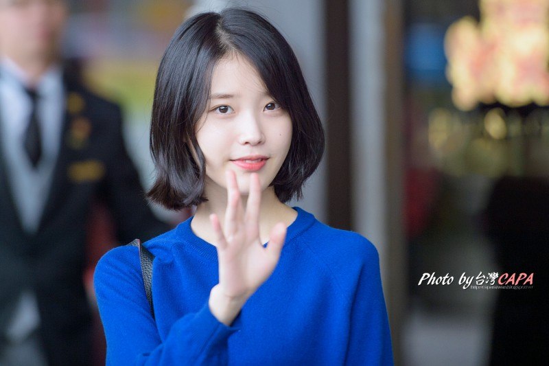 iu short blonde hair