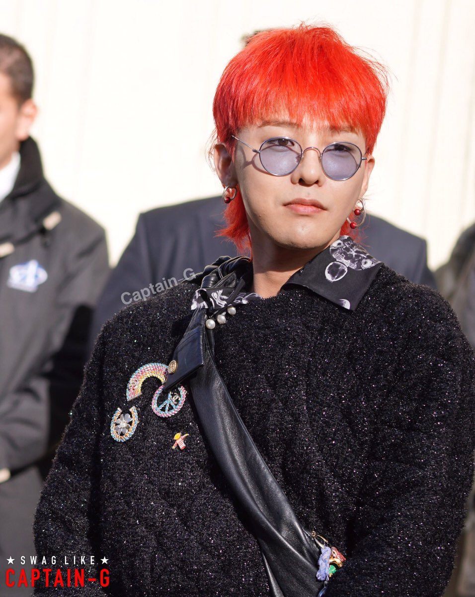 G-Dragon Wears Chanel Womenswear at Paris Fashion Week Spring 2018