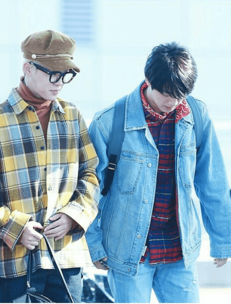 20+ Photos of BTS Jin, Jimin, and J-Hope's Recent Unusual Airport Fashion -  Koreaboo