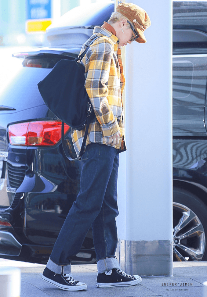 20+ Photos of BTS Jin, Jimin, and J-Hope's Recent Unusual Airport Fashion -  Koreaboo