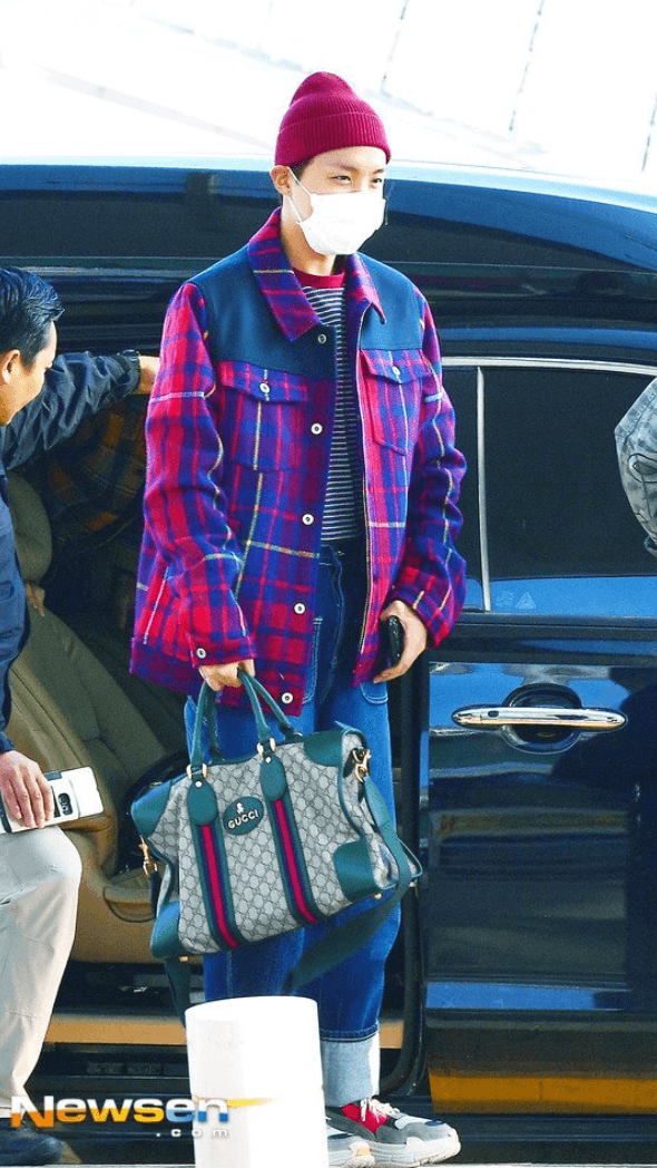 20+ Photos of BTS Jin, Jimin, and J-Hope's Recent Unusual Airport Fashion -  Koreaboo